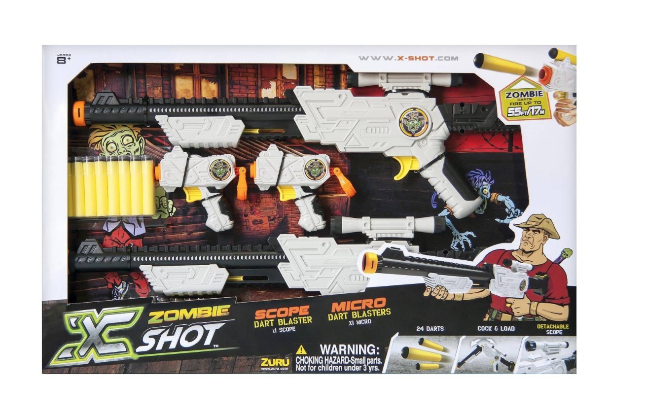 Zombie X Shot Scope Micro Dart Blaster Buy Online In Uae