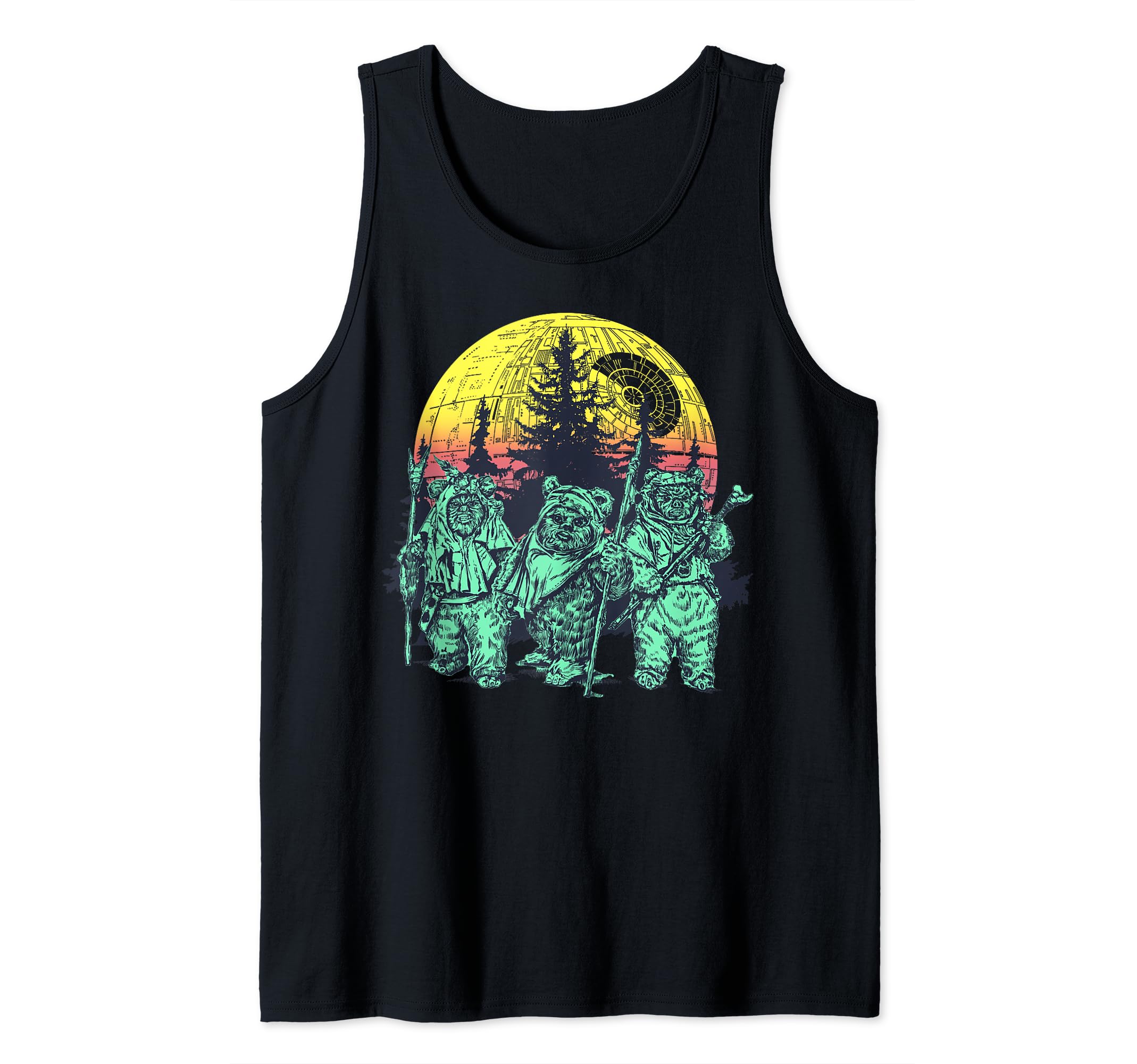 Star Wars Endor Ewok Forest Sunset Tank Top