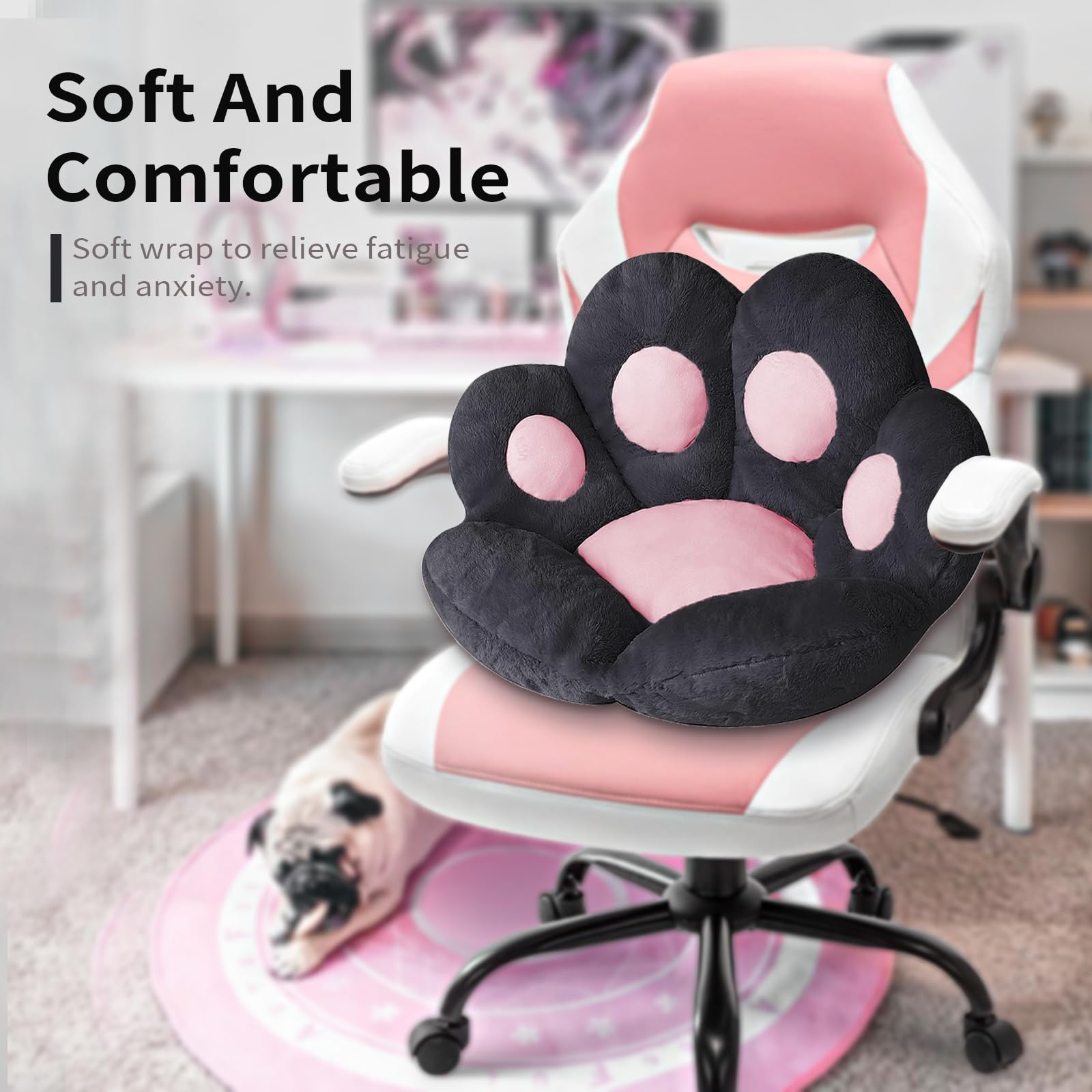 Cat Paw Cushion Gaming Chair