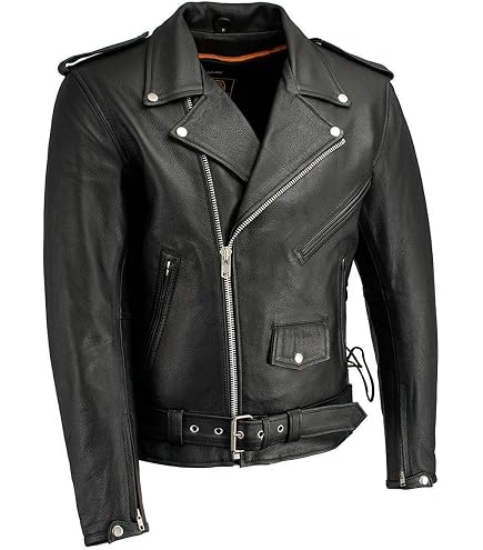 Milwaukee Leather LKM1781 Men's The Legend Classic Brando Black