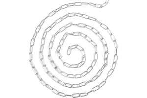 66Ft Stainless Steel Chain, 1/8 inch Heavy Duty Chain, Hanging Chain for Hanging Clothing?Decorations?Chair, securing Gates and Fences, anchoring Camping Equipment and More.by Genhakon