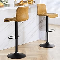 HeuGah Swivel Bar Stools Set of 2, Adjustable