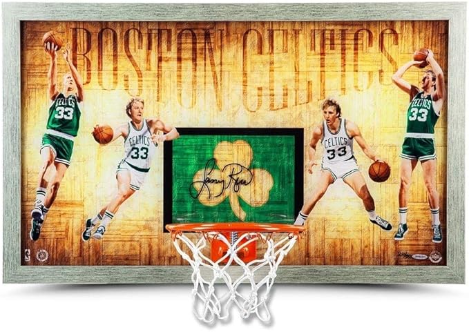 larry bird signed jersey framed