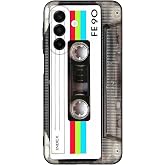 Mouzor Cute Phone Case for Samsung Galaxy A17 5G, Retro Cassette Tape Design Cases, Matte Finish Soft TPU Shockproof Cover for Girls Boys Men Women, Black