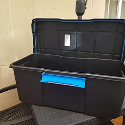 CURVER Caja Ordenacion Scuba Box, Negro y Azul, L: Amazon.es: Hogar