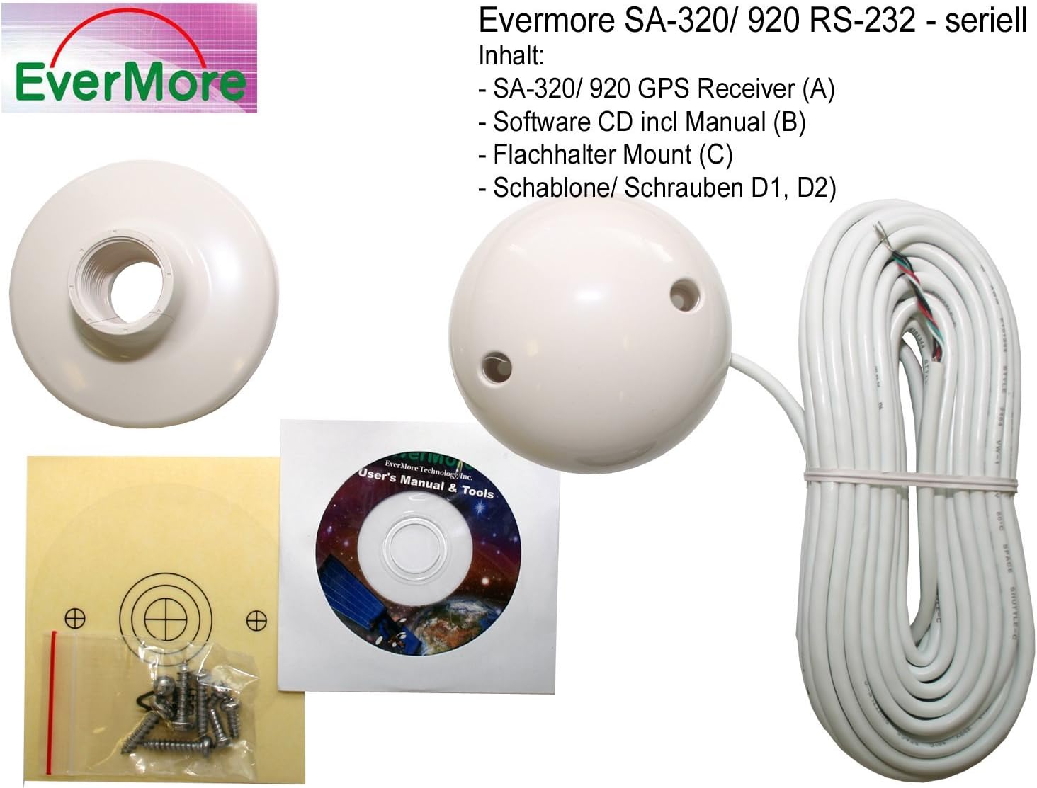 Consommables et accessoires 24 Volt Marine GPS Recepteur Evermore SA