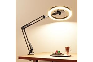Upgrade Ring Light Overhead Camera Phone Mount for Desk, Evershop 10” Selfie Light with Stand Tripod for iPhone, Light with Phone Holder for Video Recording,Zoom Meeting,Live Streaming Tiktok,YouTube