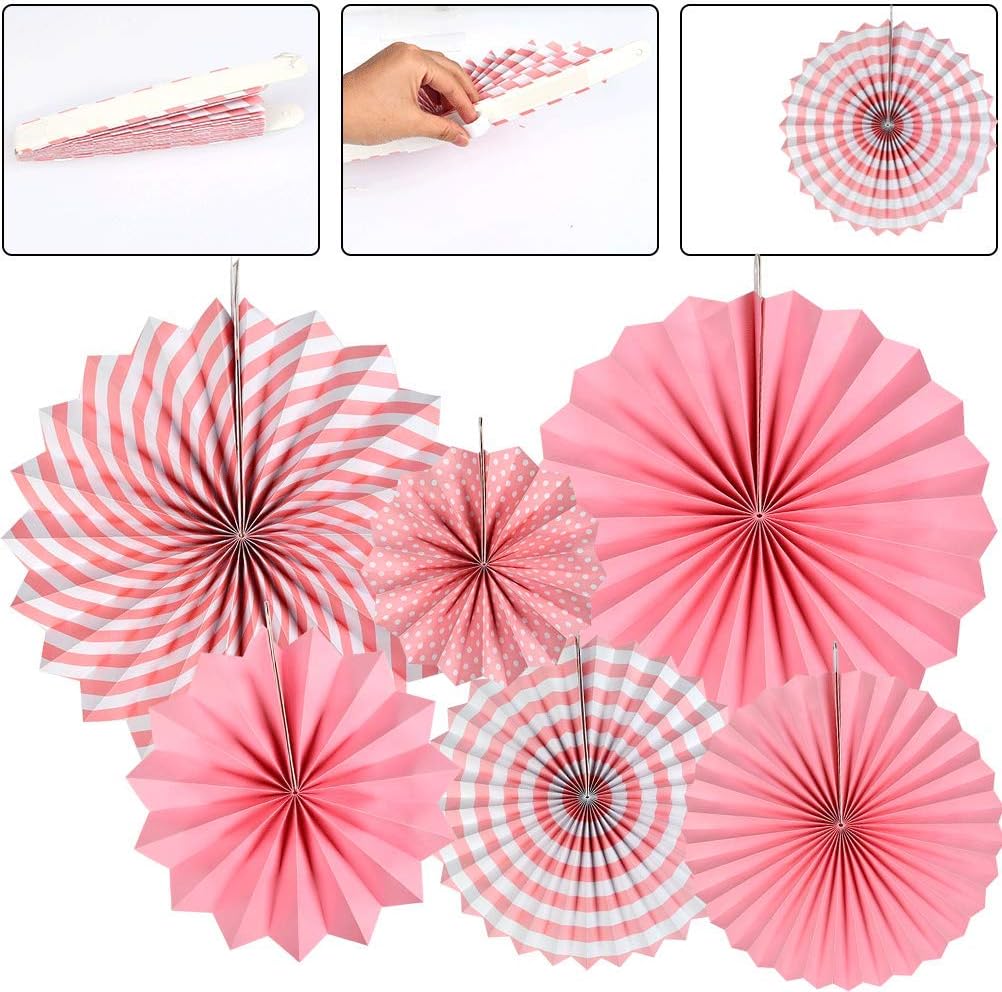 Hobby creativi Ventagli di Carta da 21 Pezzi e Pallina di Nido Fatta a