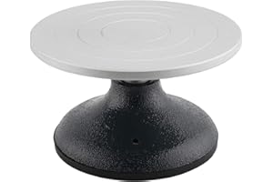 YaeMarine 7" Diameter Sculpting Wheel Heavy Duty Metal Pottery Decorating Banding Wheel,Joined with A Heavy-Duty Ball Bearing