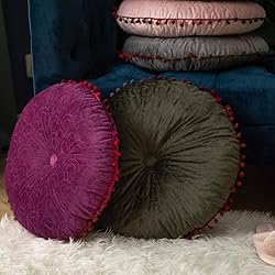 vctops Velvet Soft Round Chair Pads Cute Gradient