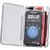 Hioki 3244-60 Card HiTester and Digital Multimeter, 41.99 Megaohms Resistance, 500V AC/DC Voltage