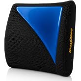 Goodyear Lumbar Support Pillow for Office Chair and Car Seat - Memory Foam Lumbar Pillow &amp; Back Brace Support Posture Corrector, Lower Back Pain Relief