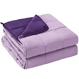 yescool Weighted Blanket for Adults (20 Lbs, 60”X 80”, Purple) Heavy Thick Bed Blanket Queen/Full Size for Sleeping Perfect for 190-210 Lbs, Cozy Gifts for Women, Machine Washable