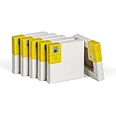 Strathmore 300 Series Gallery Stretched Canvas Pack, 8x8 inch, 6 Pack, Art Canvas for Students Professionals