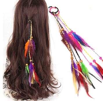Amazon Com 4 Pcs Handmade Hippie Hair Rope Head Wrap Hair Band