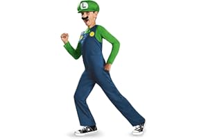 Disguise Nintendo Luigi Costume for Kids, Officially Licensed Super Mario Brothers Boys Costume