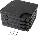 Straame 4Pcs Garden Parasol Base Weight Stand 60/80Kg Cantilever Square view 4