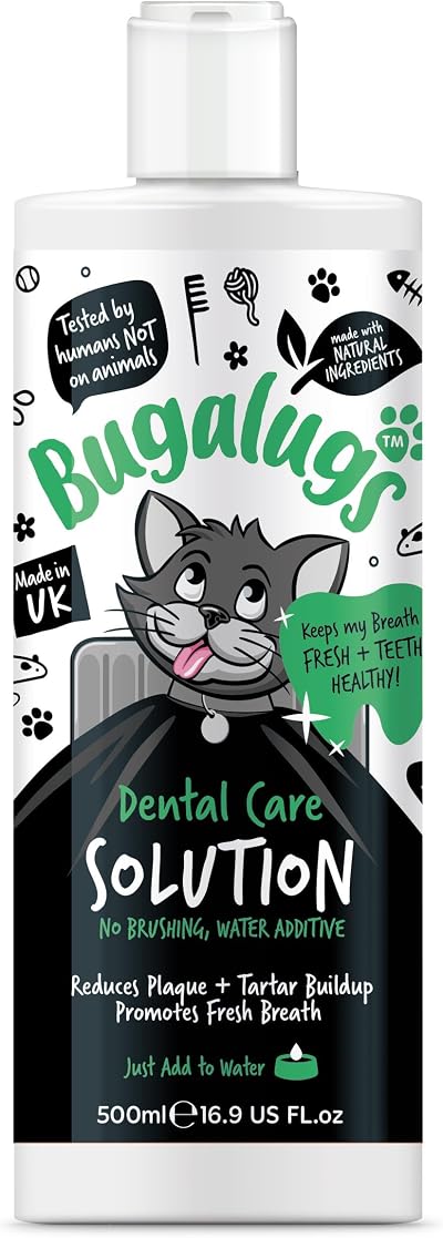 BUGALUGS Cat Dental Water Additive Fresh Breath Teeth Care 100 ml