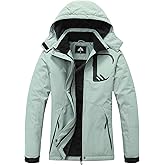 MOERDENG Women's Grey Winter Ski Jacket
