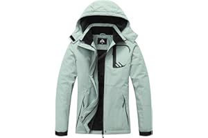 MOERDENG Women's Grey Winter Ski Jacket