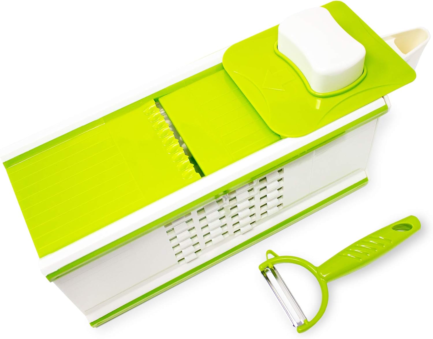 5 in 1 Vegetable Slicer & Grater Set, Green - Image 4