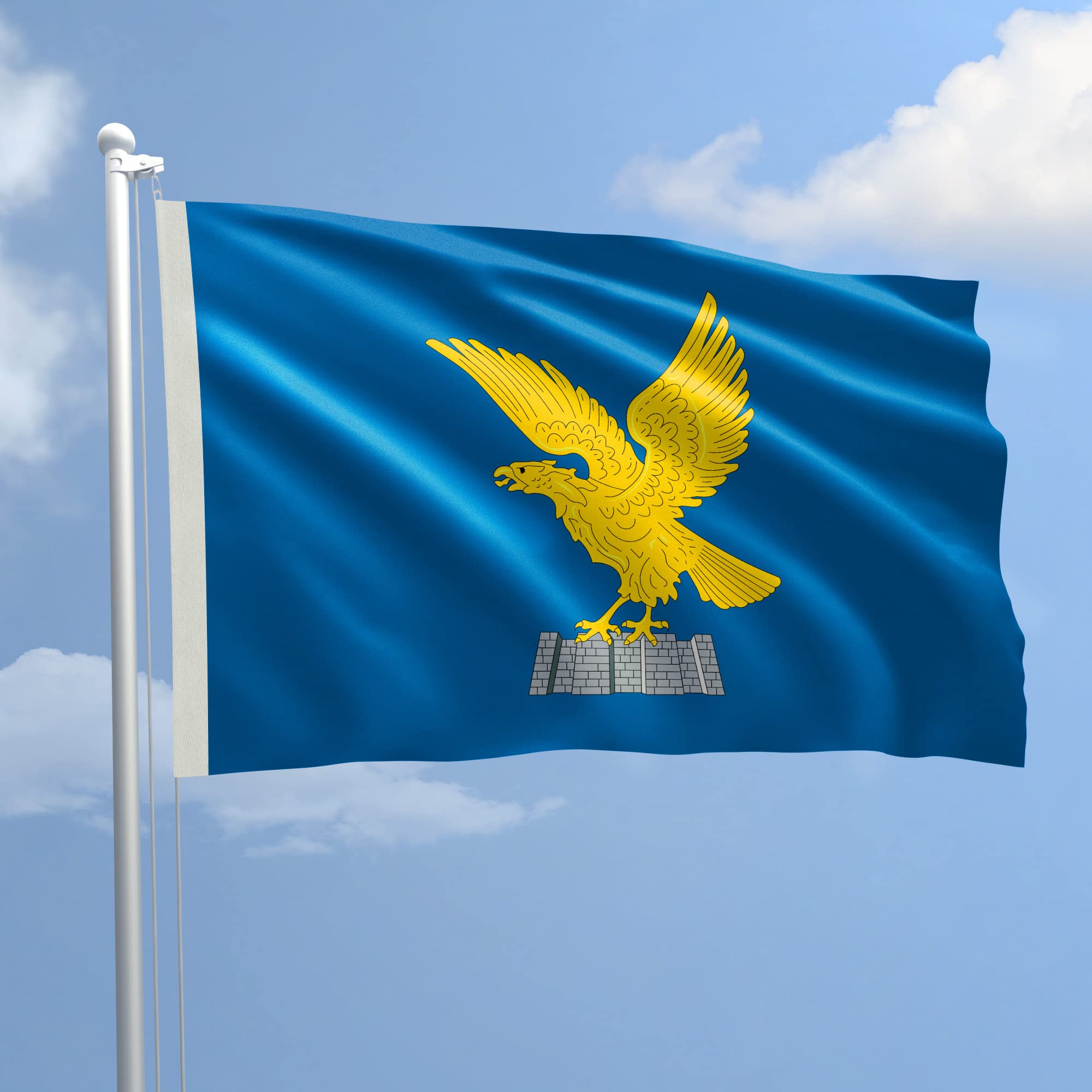 Friuli Flag 150 x 220 cm in Nautical Polyester 115 g/m² with Double Bend, Rope and Sheath. Suitable for both In/Out Door