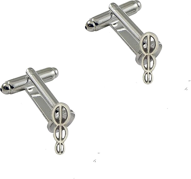R245 Coppia di gemelli in peltro inglese moderno inviato da US Gifts for All 2016 da