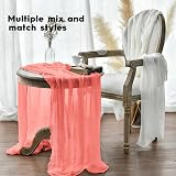 Artoid Mode Boho Coral Gauze Table Runner 300 cm view 4