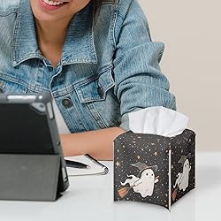Talayituse Ghost Star Witch Hat Print Tissue Box