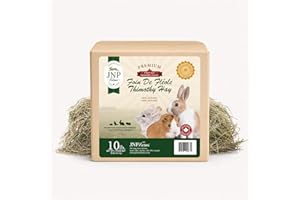 Timothy Hay 10 lb. by JNP Farms, 100% Canadian. Hay for Rabbits, Guinea Pigs, Chinchillas, Hamsters, Premium Quality, All-Nat