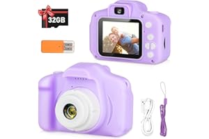 Vasttron Kids Camera,Toddler HD Digital Video Cameras Toys Gifts for Girls Boys Age 3-12, Portable Children Selfie Camera with 32GB SD Card