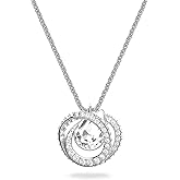 Swarovski Generation Necklace, Earrings, and Bracelet Crystal Jewelry Collection, Rhodium Tone & Gold Tone Finish