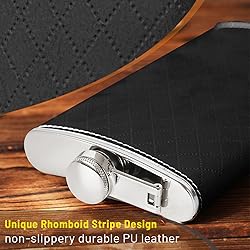 LHD HOME Flask For Men,350ml/12oz Hip Flask, 304