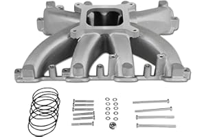 JGhyperX 300-131 LS Mid-Rise Carbureted Intake Manifold Aluminum Single Plane Compatible with Chevy Small Block SBC 2005-2019 GM LS3/L92 V8 6.0L 6.2L Fits for Cadillac Chevrolet GMC Pontiac Hummer