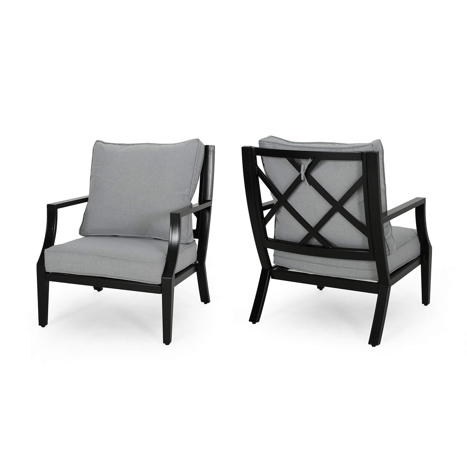 Best Black Outdoor Club Chair Set Of 2