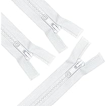 Sawoake Lot De 2 Fermetures éclair Séparables En Plastique Moulé