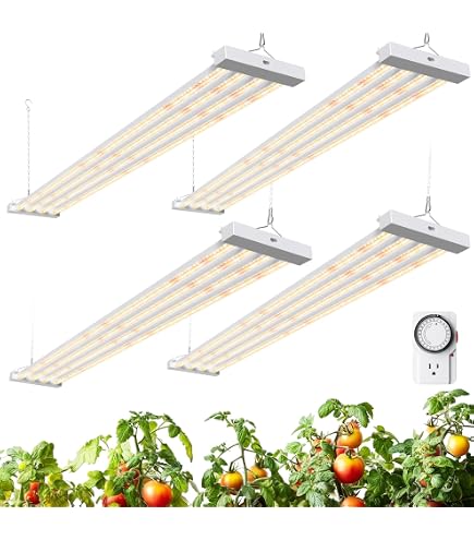 VIVOSUN T5 Linear Grow Lights, 2ft 5000K Full Spectrum LED Grow Light Strip for