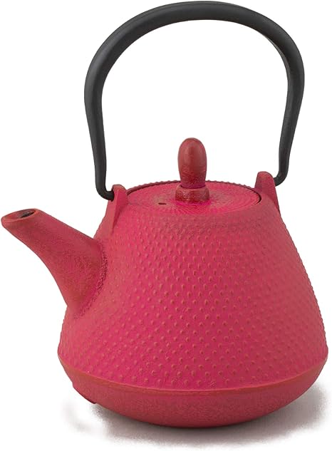 Amazon のレン 南部鉄器 鉄瓶 急須 ドーム霰 0 4l 赤 レッド ピンク ティーポット 鉄急須 日本製 カラフル カラー鉄瓶 ロジアソシエイツ 伝統工芸 北欧 モダン 和モダン お茶 茶道具 和食器 熱燗 冷酒 日本酒 日本茶 紅茶 コーヒー 和食器 和の空間 ローズピンク 急須