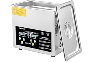 Kaimashi Ultrasonic Cleaning Machine 3L, Jewelry Sonic Cleaner with Digital Timer and Heater for Watch Glasses Tooth Small Parts Cleaning
