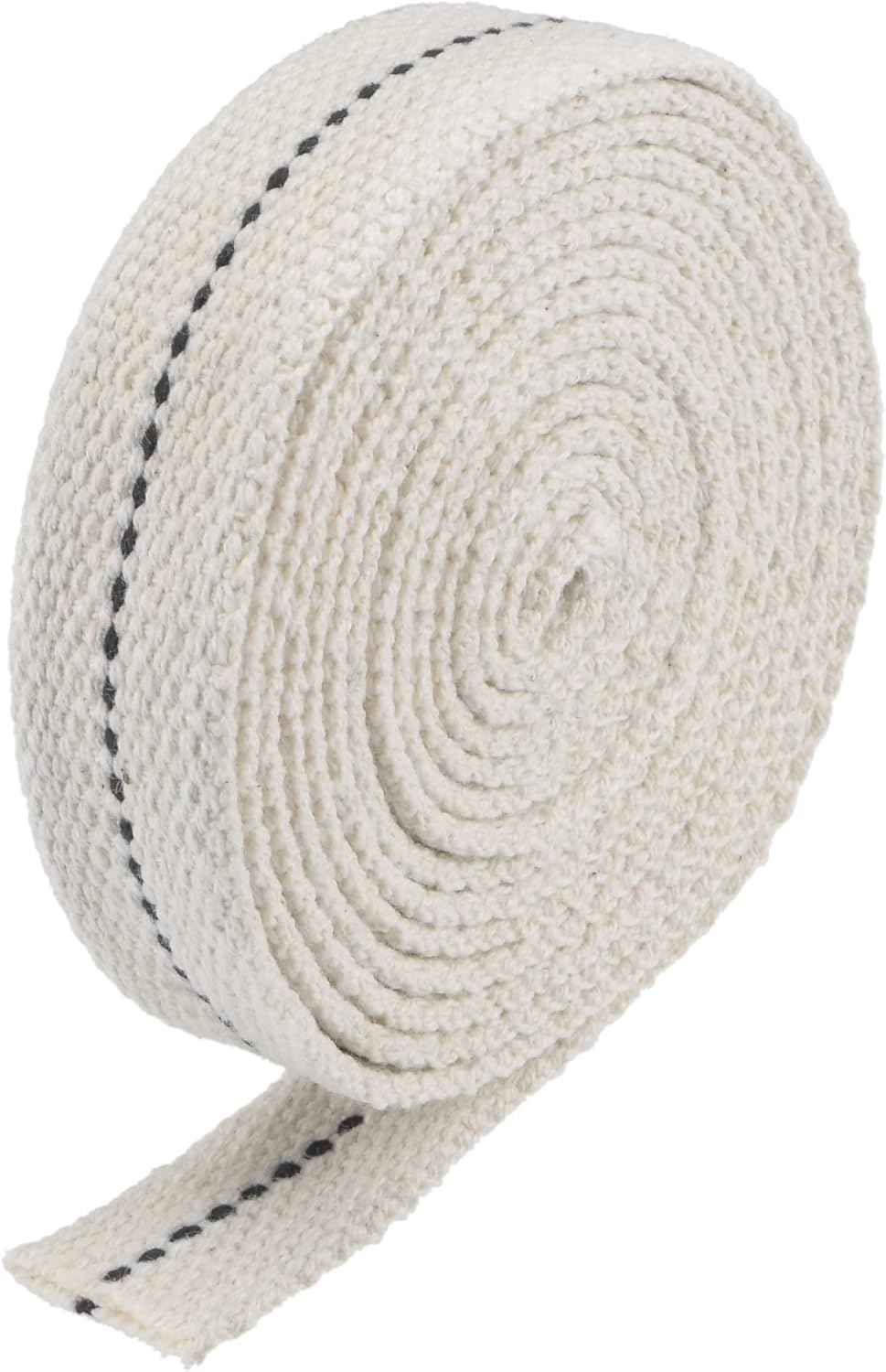 Oil Lamps & Accessories - MECCANIXITY Oil Lamp Wick 3/4 Inch Flat Wide 6.5 Foot Cotton Lanterns Wick with Black Stitch for Kerosene Burner Lighting