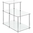 Amazon.com: Convenience Concepts Designs2Go Classic Glass 3 Tier Step ...