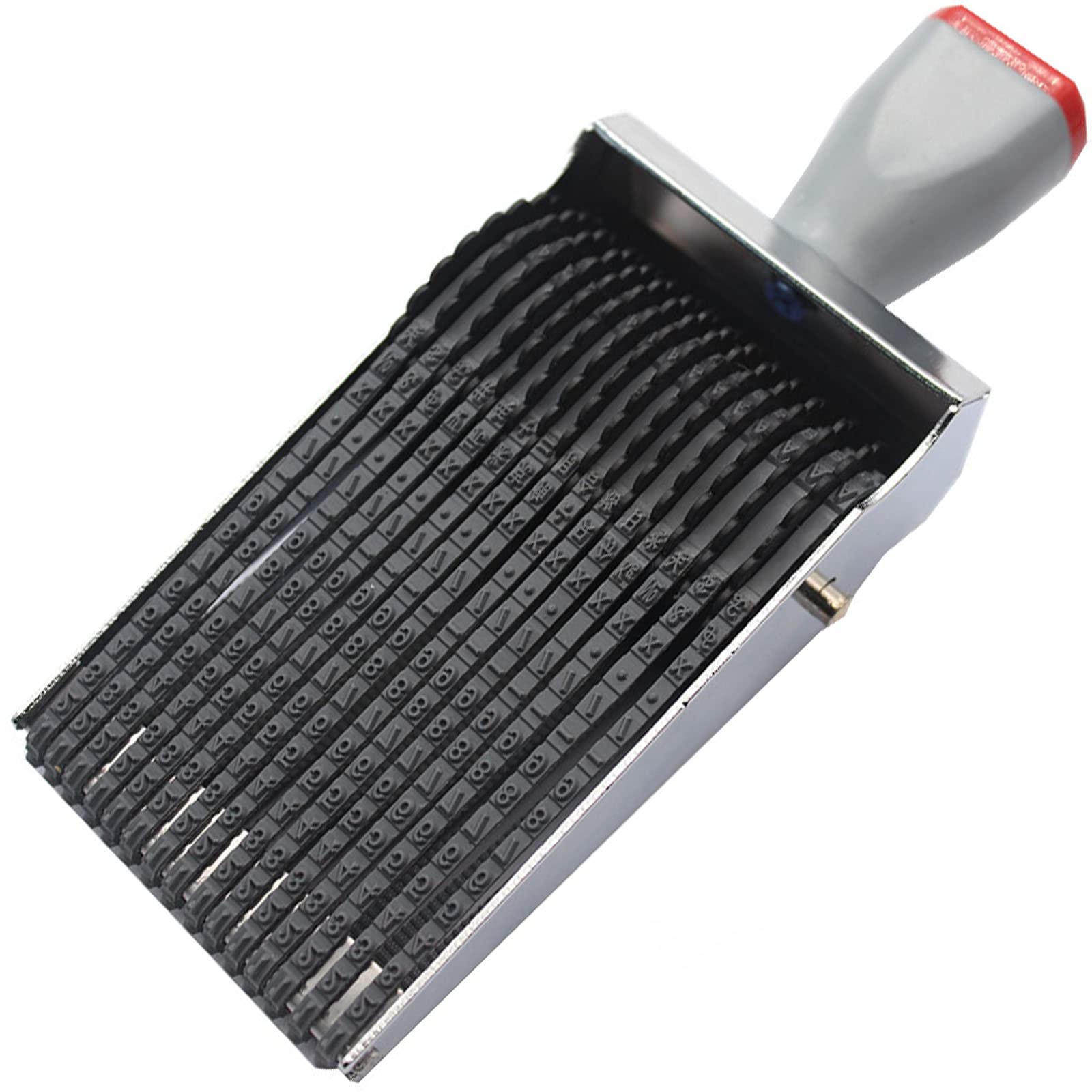 Rubber Numbering Stamp, Multi-Function Changeable Alphabet A-Z, Number 0-9 & Symbol -Personalized DIY Suitable for Date, Business, Office Supplies (15-Digit) — image 1