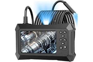 Borescope Inspection Camera with Lights, Anhendeler 1080P Pro HD Bore Scope Camera 4.3" IPS Screen Endoscope Camera, IP67 Waterproof Snake Camera, 2000mAh Battery，Gifts for Mechanic Men，16.4FT