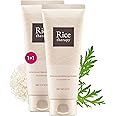 VEILMENT Rice Therapy Artemisia Cleanser (5.1+5.1fl oz, Pack of 2) - Gentle Moisturizing Face Wash for Sensitive Skin. Daily Hydrating Facial Foam for Clear, Radiant, Rice Cleanser Korean Skin Care