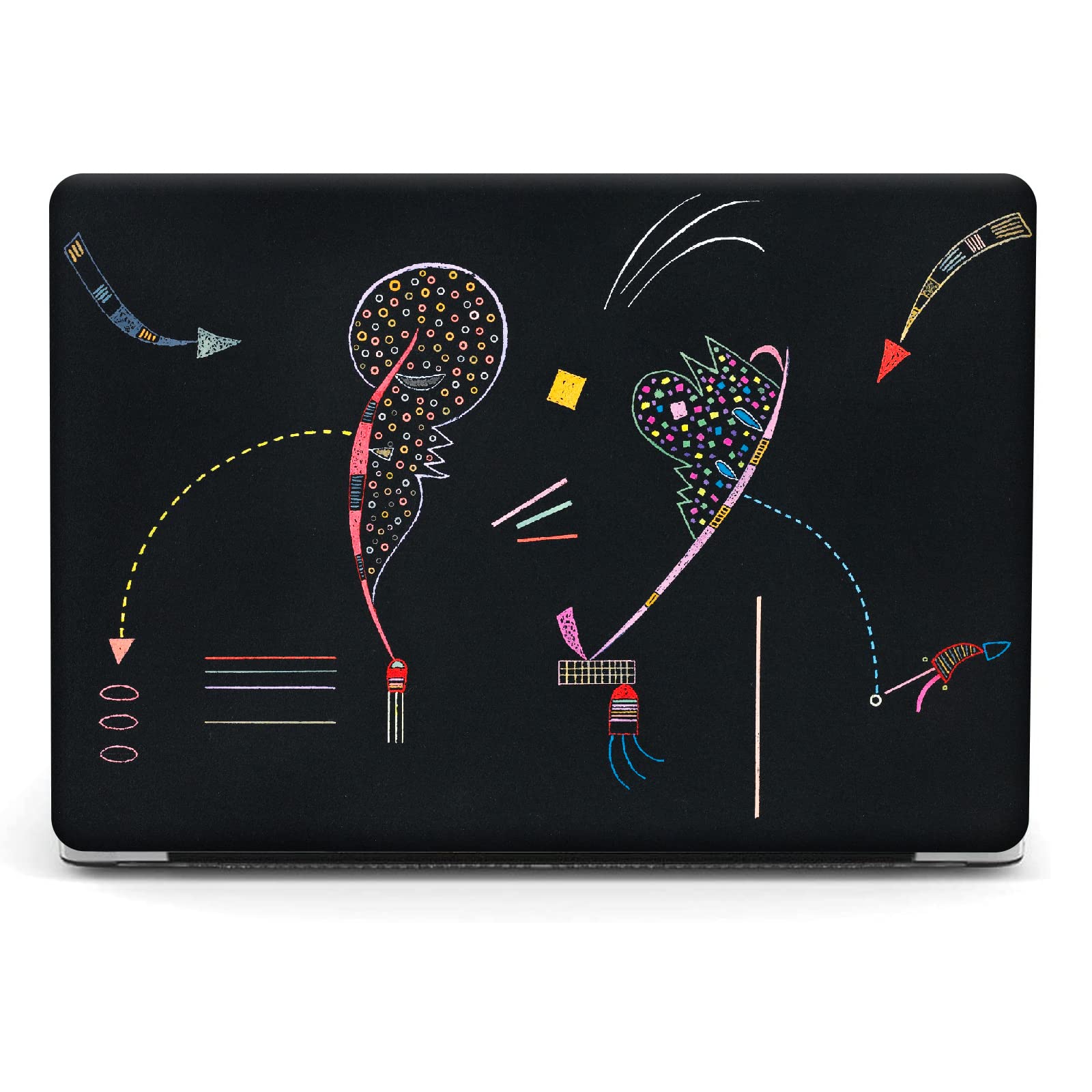 Berkin Arts for MacBook Air 13.6 inch Case A3240 A3113 A2681 (M4 M3 M2) 2025 2024-2022 Release with Keyboard Cover & Screen Naive Art Illustrated (Two Sides by Kandinsky)