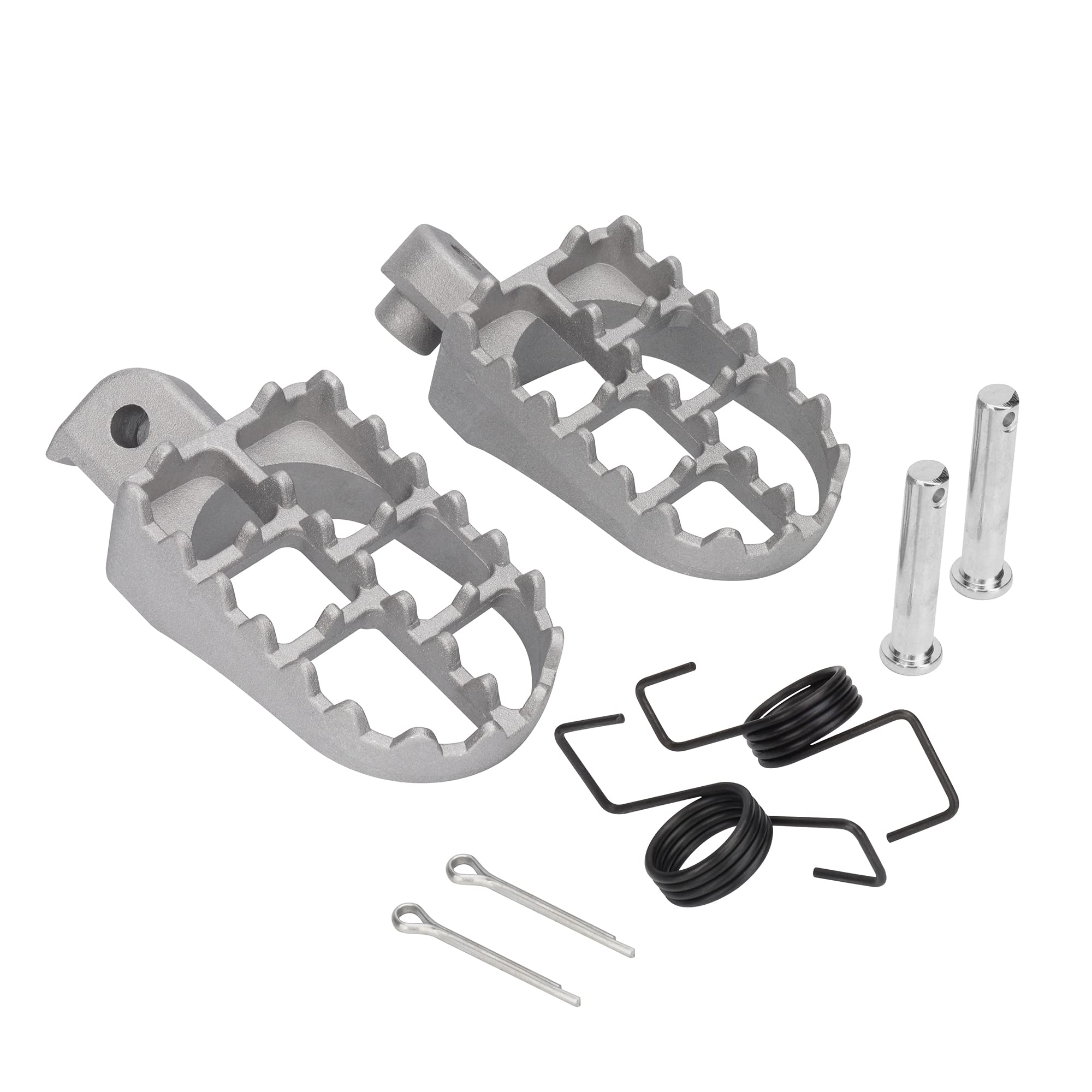 Photo 1 of Footpegs Foot Pegs Footrest Foot Rest Compatible with 50CC 70CC 90CC 110CC 125cc Taotao PW50 PW80 TW200 XR50R CRF50 CRF70 CRF80 CRF100F Dirt bike Silver