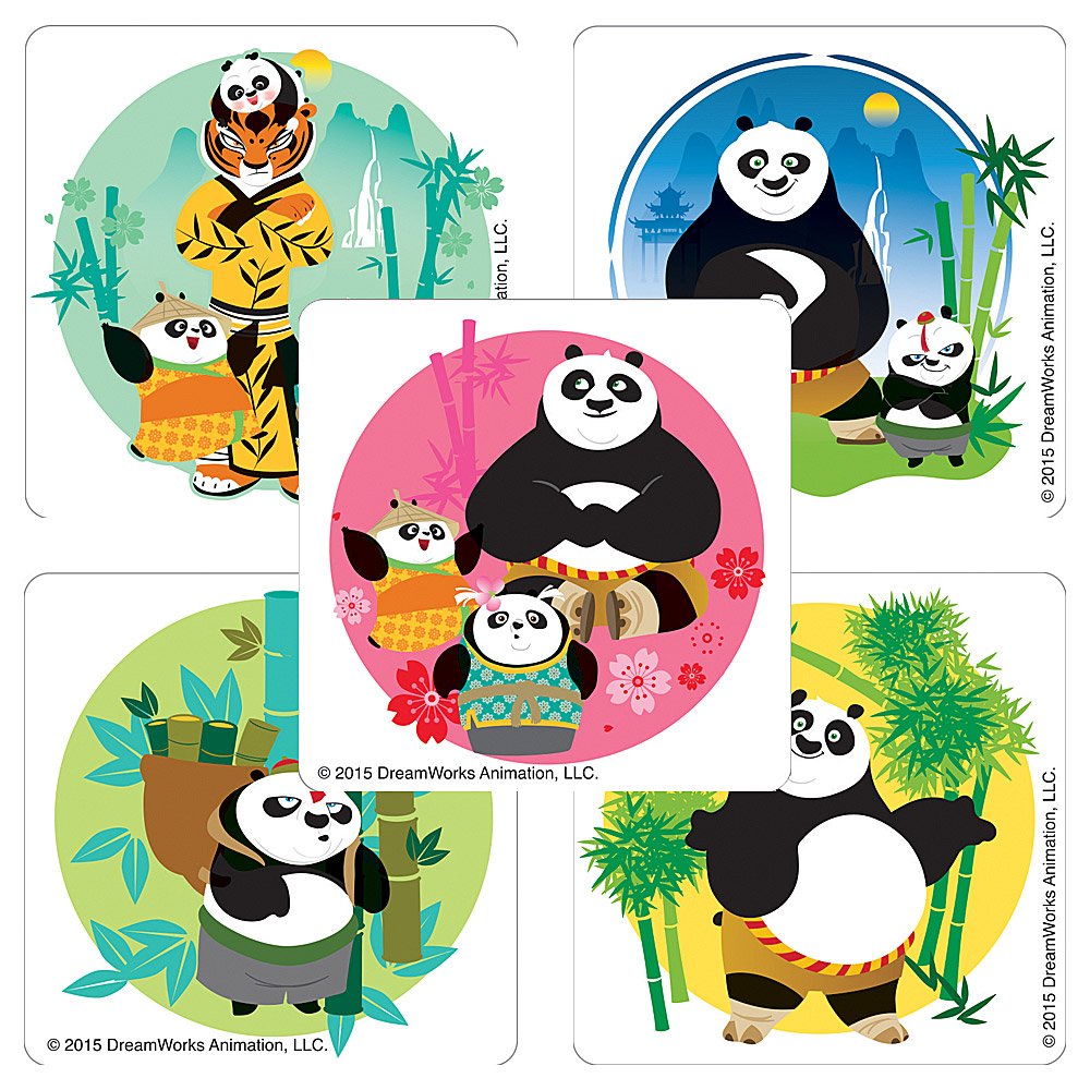 Buy Kung Fu Panda 3 Stickers Prizes And Giveaways 75 Per Pack Online At Low Prices In India Amazon In