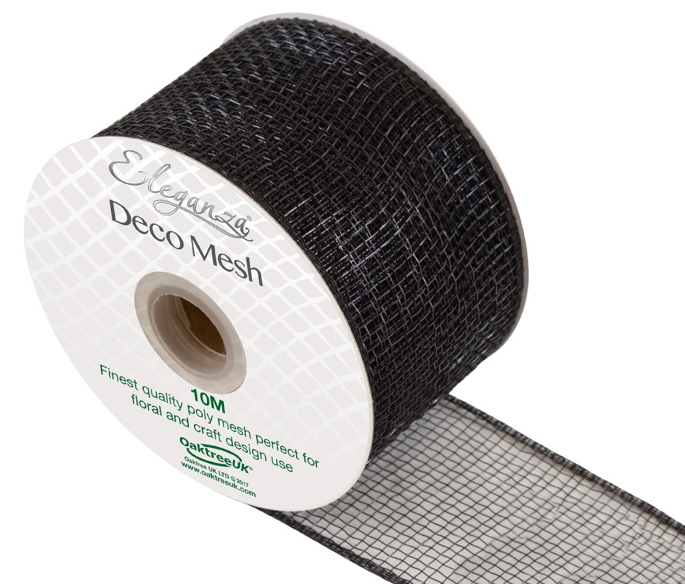 Eleganza DECO Mesh 63mm x 10m No.01, Black