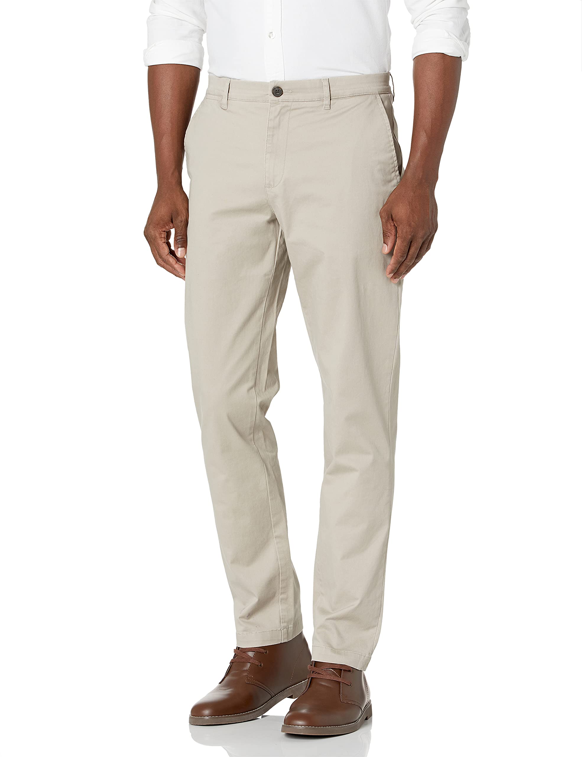 Amazon Essentials Men's Athletic-Fit Washed Comfort Stretch Chino Pant (Previously Goodthreads), Light Khaki Brown, 40W x 32L Image Amazon Essentials Men's Athletic-Fit Washed Comfort Stretch Chino Pant (Previously Goodthreads), Light Khaki Brown, 40W x 32L Image