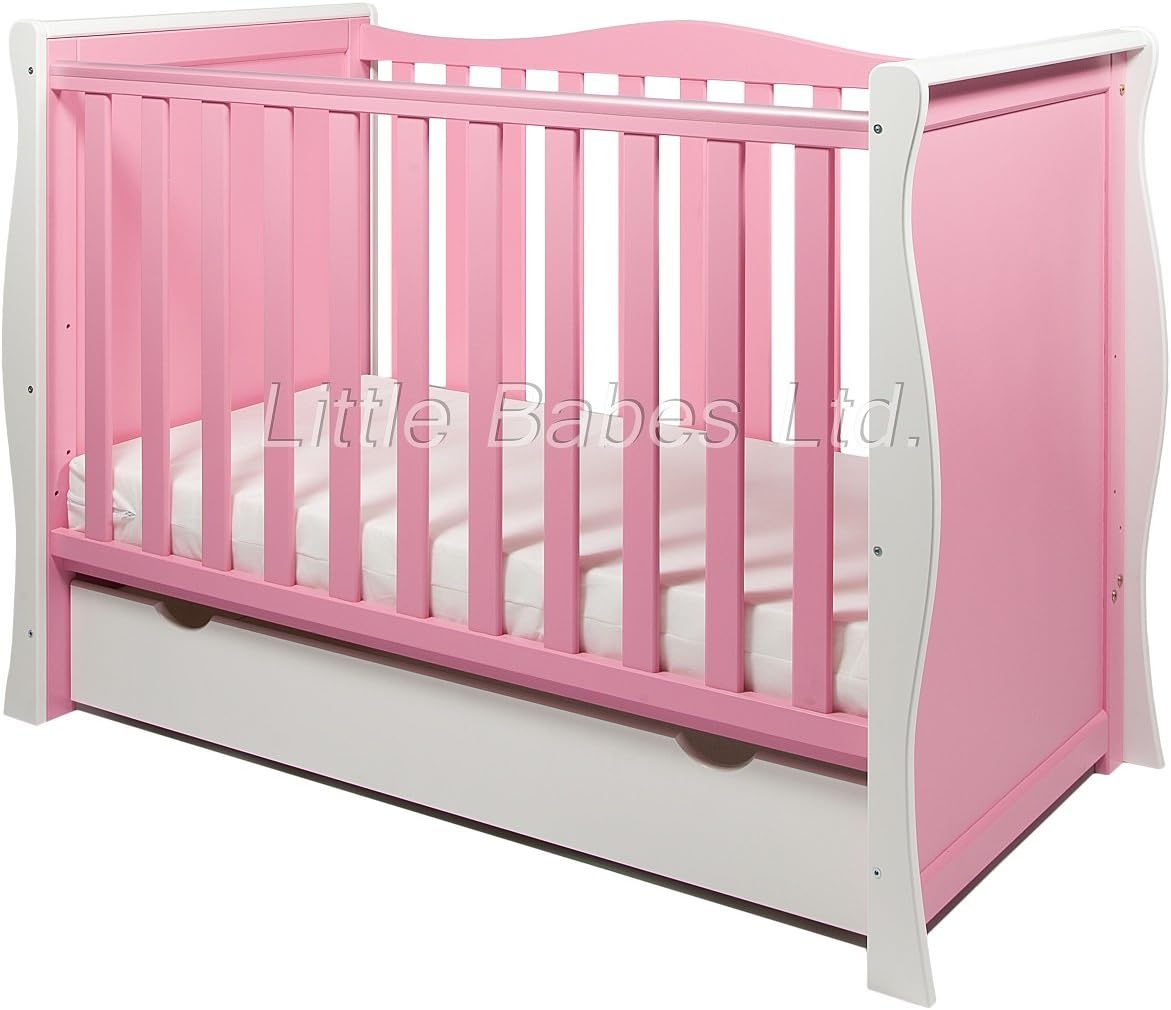 wooden cot bed with drawer